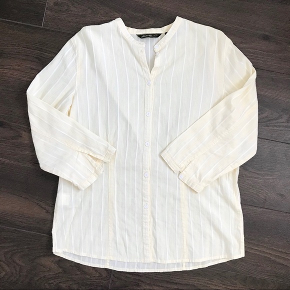 ✨3 for $25 Eddie Bauer yellow l/s button up - Picture 1 of 4